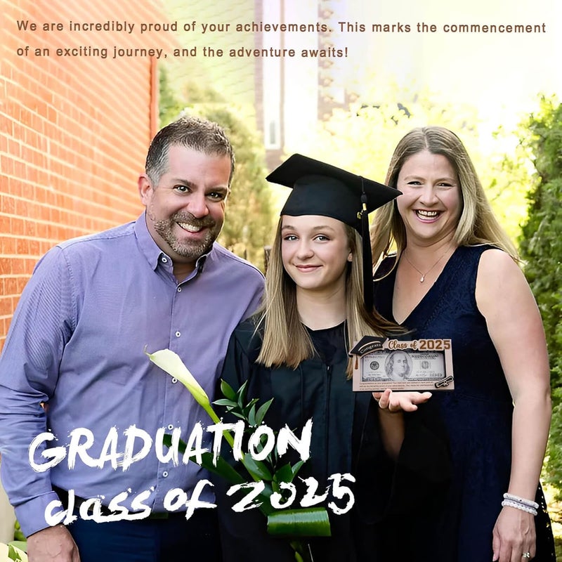 MONNCHA Graduation Gifts 2025 Money Holder, Wooden Graduation Money Cash Envelope Box for Class of 2025 Senior College University Graduates Holiday Christmas Gifts - Image 2